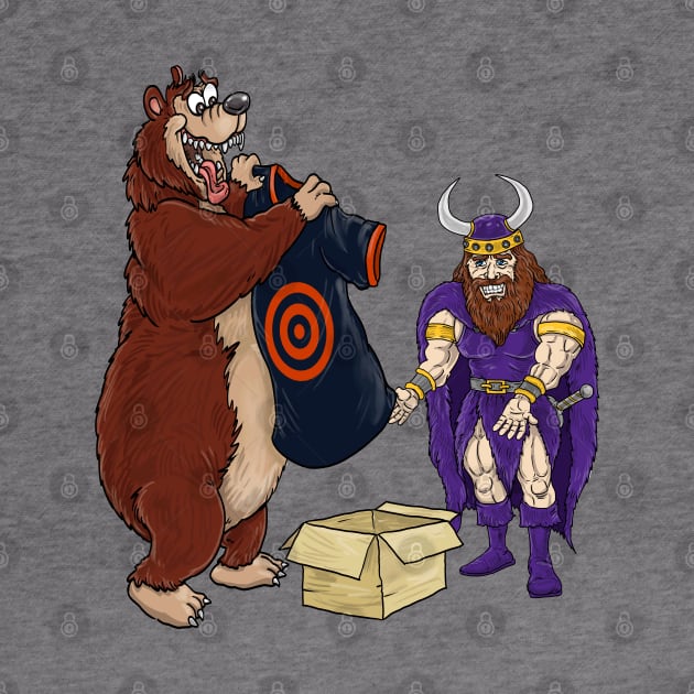 Minnesota Vikings Fans - Kings of the North vs Target Practice Cubbies by JustOnceVikingShop